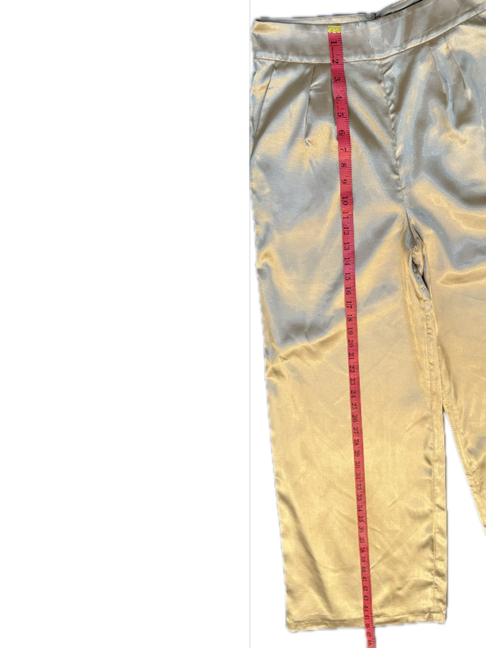 House of Harlow 1960 x REVOLVE Gold Metallic Wide Leg Pants Medium NWT High Rise - Picture 8 of 11